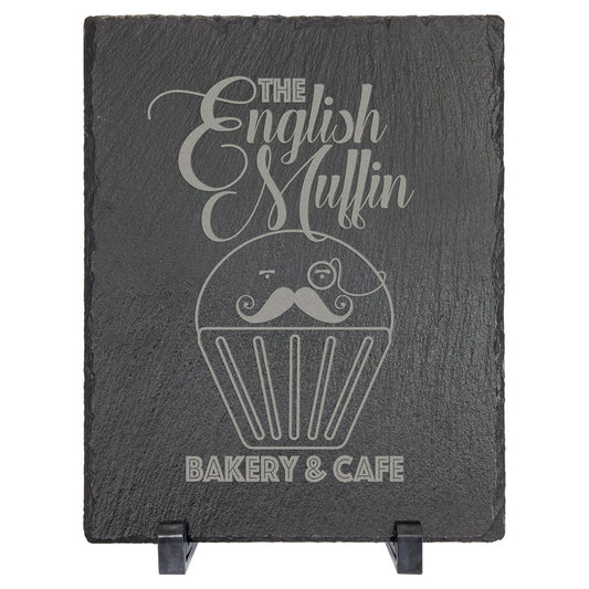 Rectangle Slate Decor with Plastic Feet