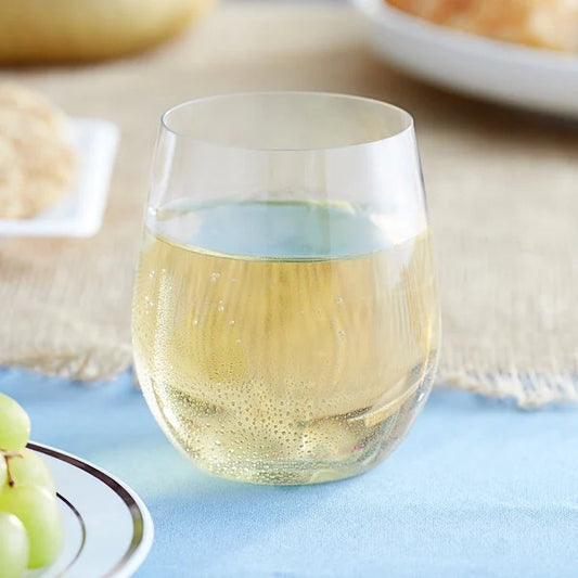 Choice Heavy Weight Clear Plastic Stemless Wine Glass