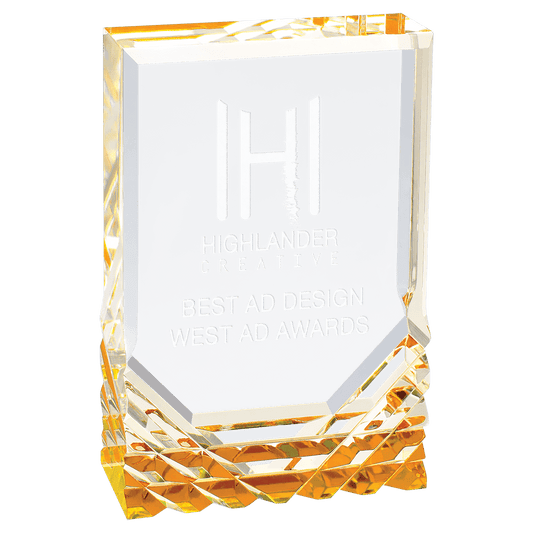 Jewel Mirage Acrylic Award - 3-1/2" x 5"
