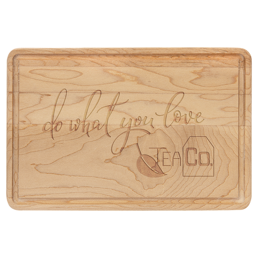 Rectangular Maple Cutting Board with Drip Ring