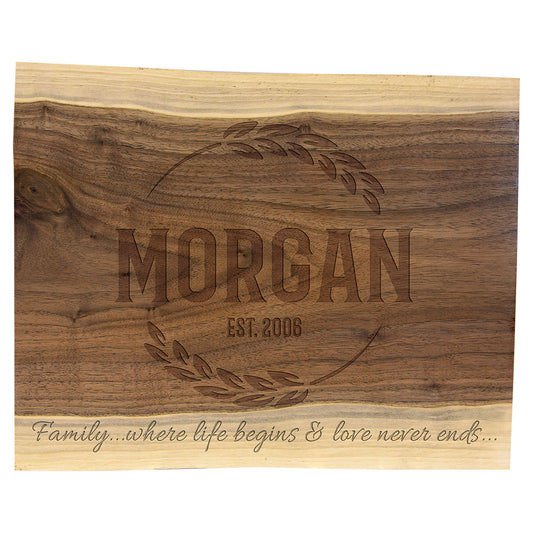 Black Walnut Cutting and Charcuterie Board