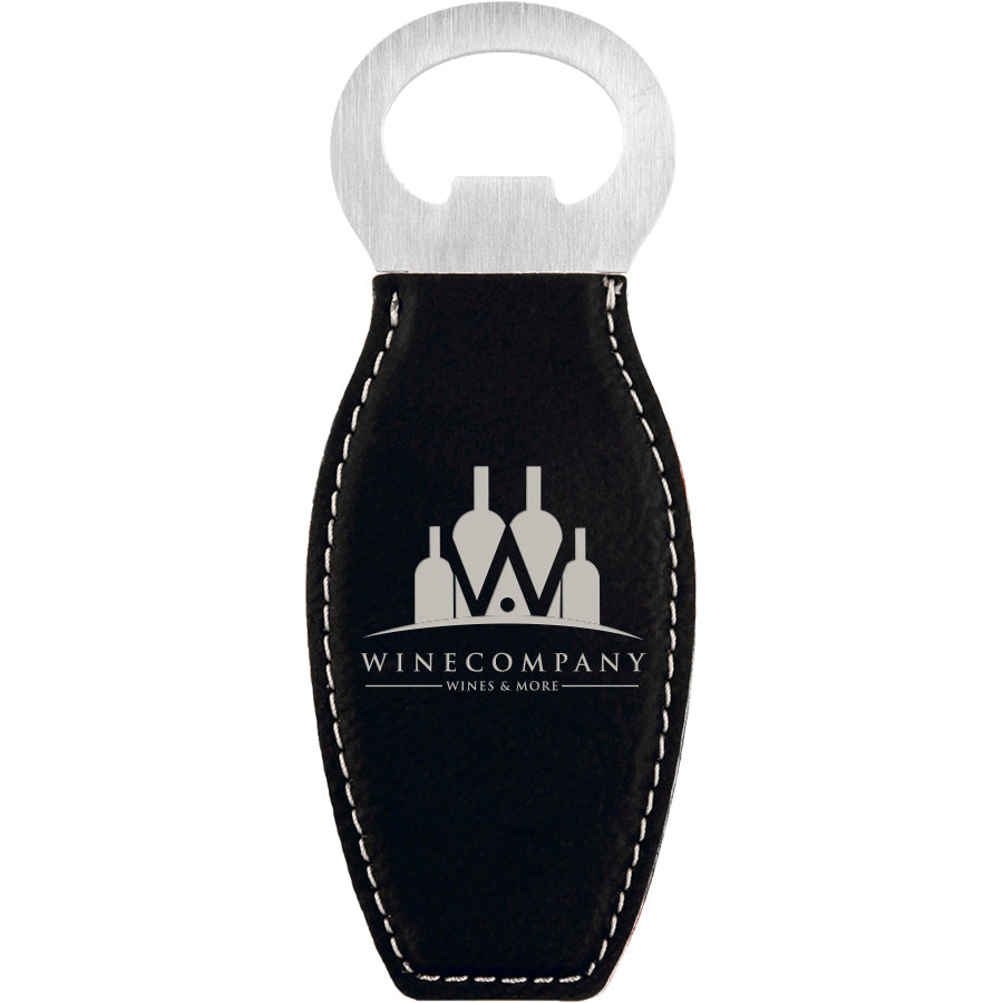 Leatherette Bottle Opener with Magnet