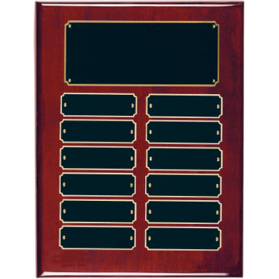 Rosewood Piano Finish Perpetual Plaque