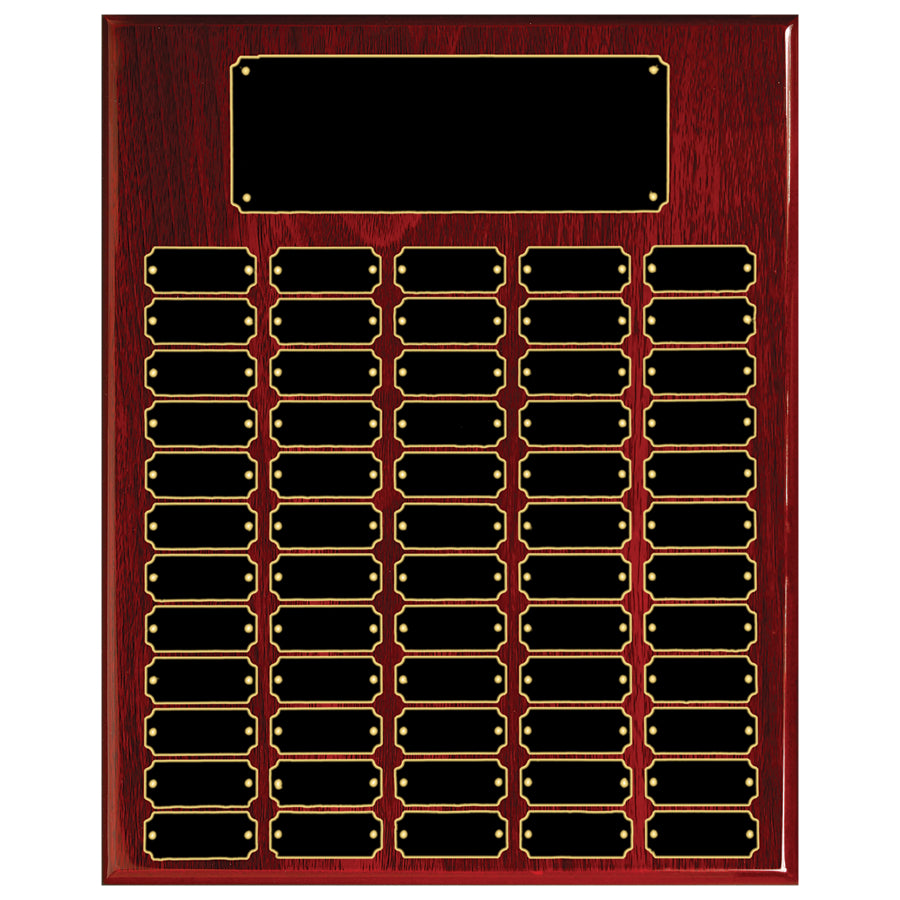 Rosewood Piano Finish Perpetual Plaque