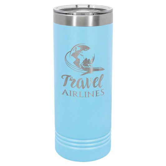 Polar Camel 22 oz. Skinny Tumbler with Slider Lid
