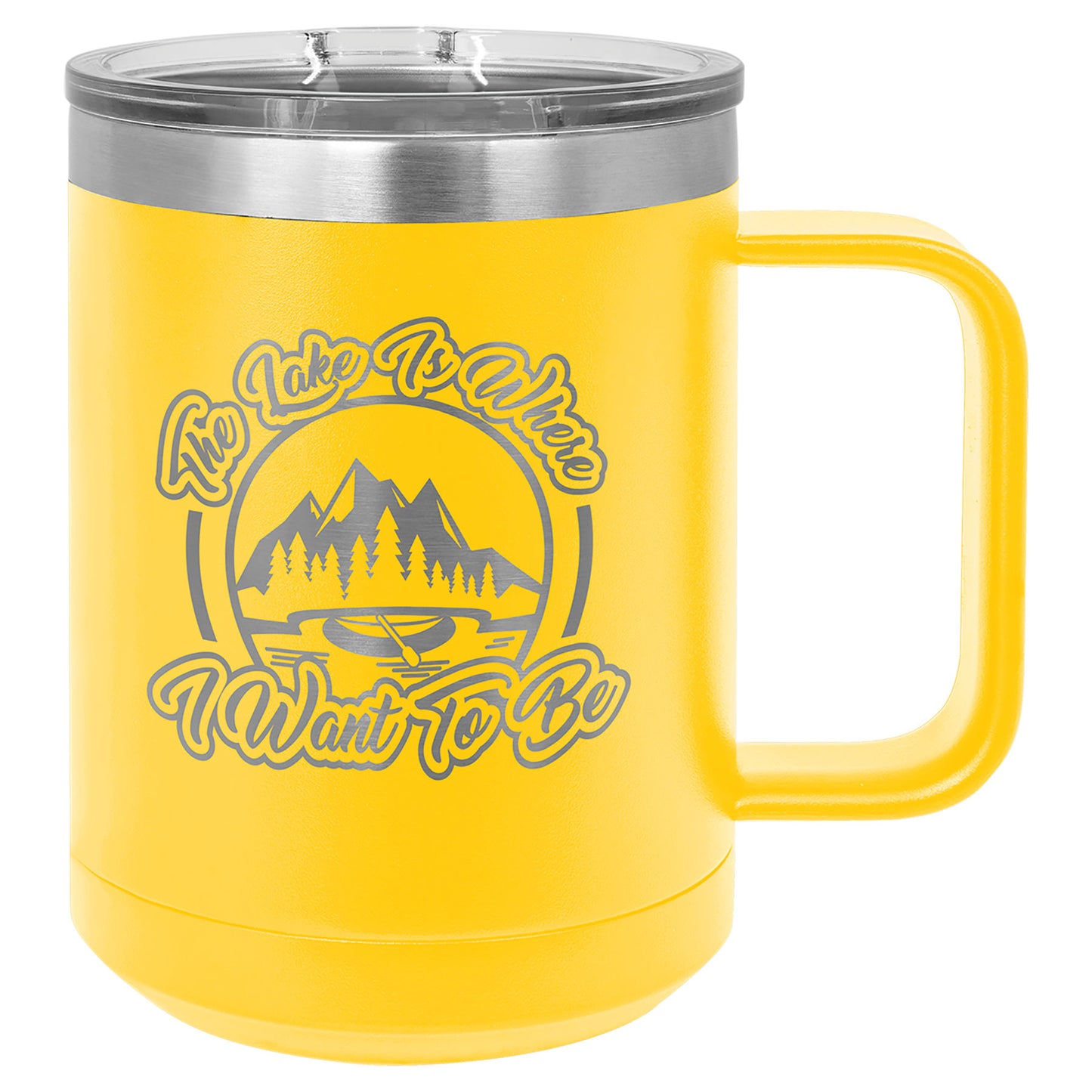 Polar Camel 15 oz Insulated Mug with Lid