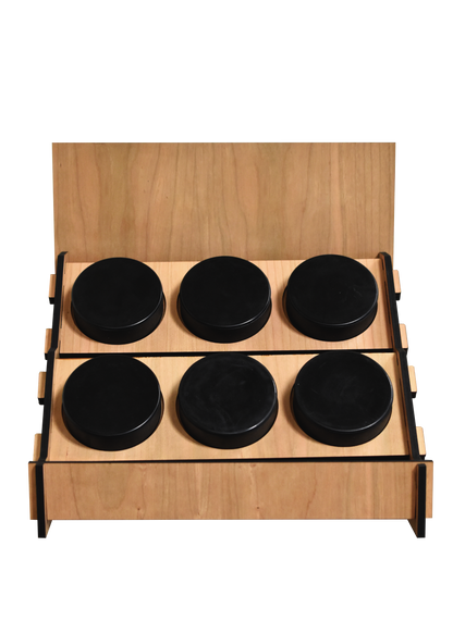 Havoc Personalized Tabletop Puck Stand - 6 Pucks
