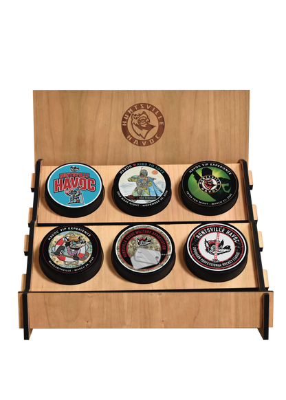 Havoc Personalized Tabletop Puck Stand - 6 Pucks