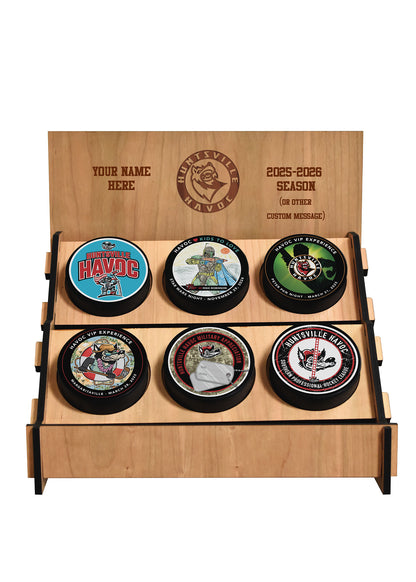 Havoc Personalized Tabletop Puck Stand - 6 Pucks