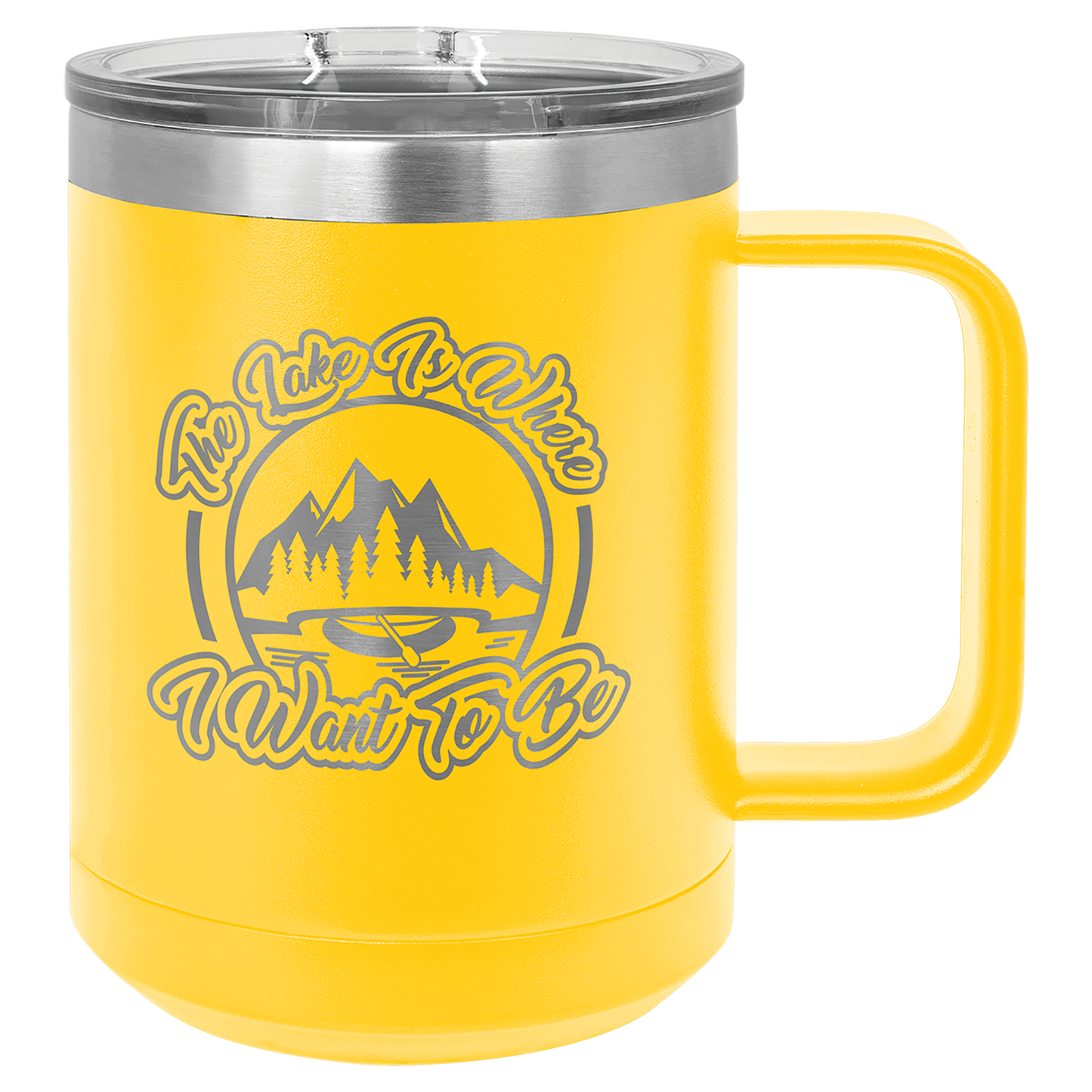 Polar Camel 15 oz Insulated Mug with Lid