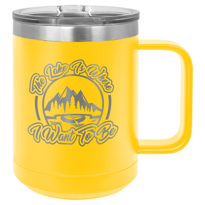 Polar Camel 15 oz Insulated Mug with Lid