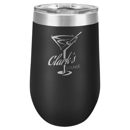 Polar Camel 16 oz. Vacuum Insulated Stemless Wine Tumbler w/Lid