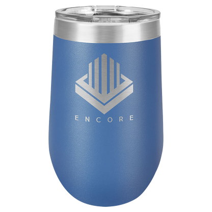 Polar Camel 16 oz. Vacuum Insulated Stemless Wine Tumbler w/Lid