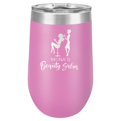 Polar Camel 16 oz. Vacuum Insulated Stemless Wine Tumbler w/Lid