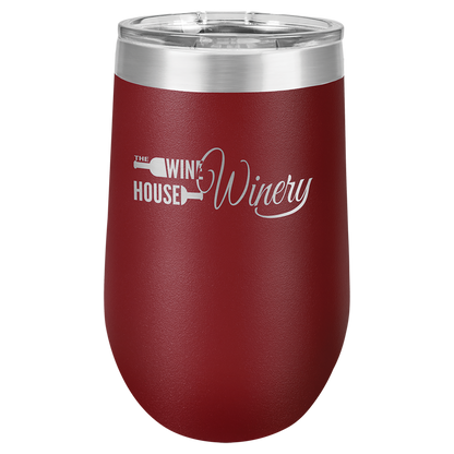 Polar Camel 16 oz. Vacuum Insulated Stemless Wine Tumbler w/Lid