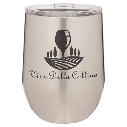 Polar Camel 12 oz. Vacuum Insulated Stemless Wine Tumbler w/Lid