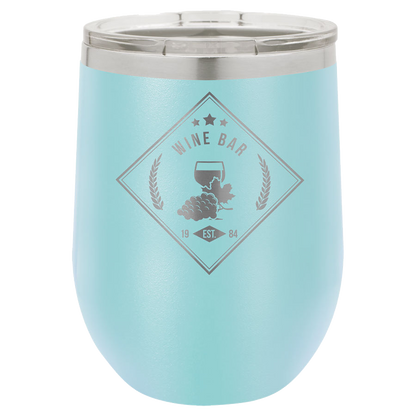 Polar Camel 12 oz. Vacuum Insulated Stemless Wine Tumbler w/Lid