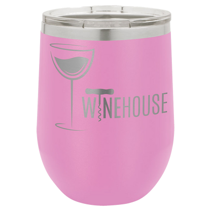 Polar Camel 12 oz. Vacuum Insulated Stemless Wine Tumbler w/Lid