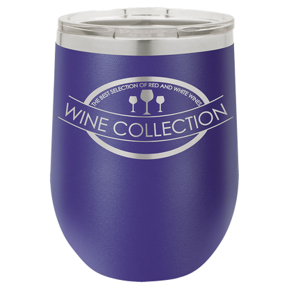 Polar Camel 12 oz. Vacuum Insulated Stemless Wine Tumbler w/Lid