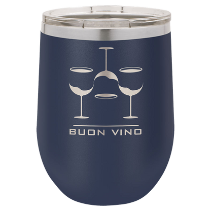 Polar Camel 12 oz. Vacuum Insulated Stemless Wine Tumbler w/Lid