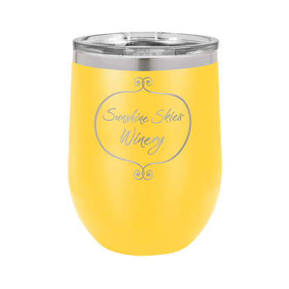 Polar Camel 12 oz. Vacuum Insulated Stemless Wine Tumbler w/Lid