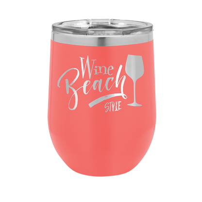 Polar Camel 12 oz. Vacuum Insulated Stemless Wine Tumbler w/Lid