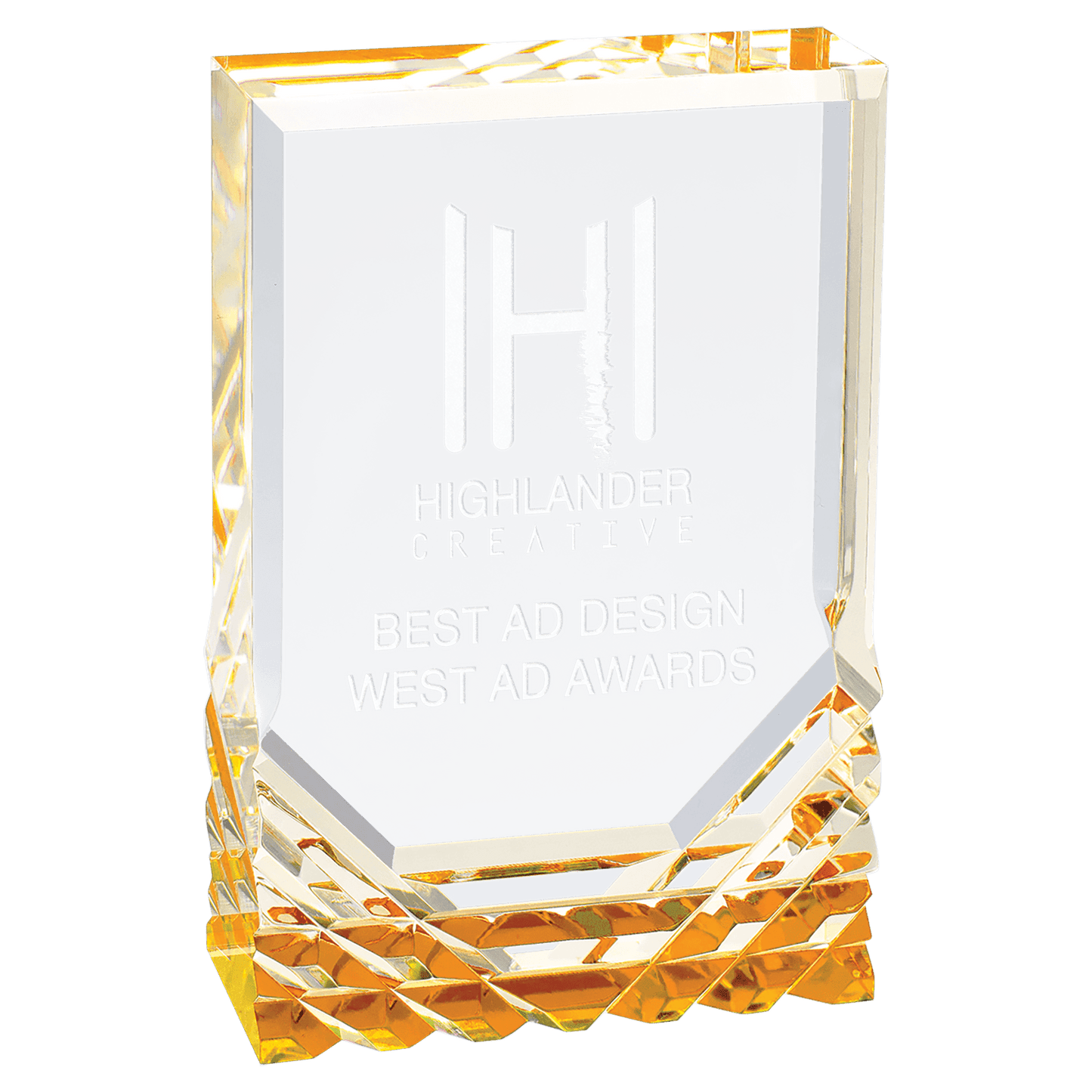 Jewel Mirage Acrylic Award - 3-1/2" x 5"