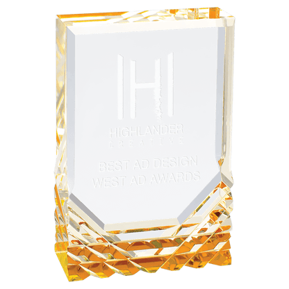 Jewel Mirage Acrylic Award - 3-1/2" x 5"