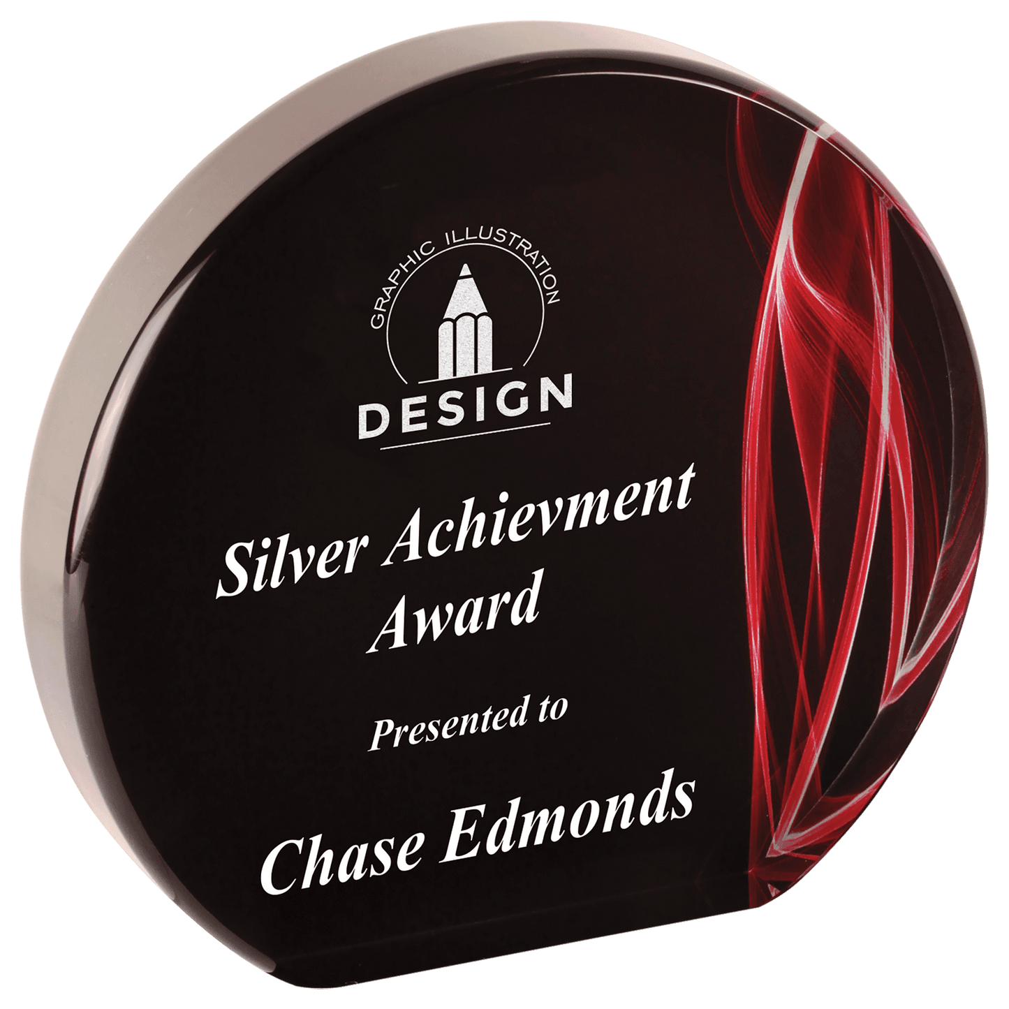 Round Vapor Acrylic Award