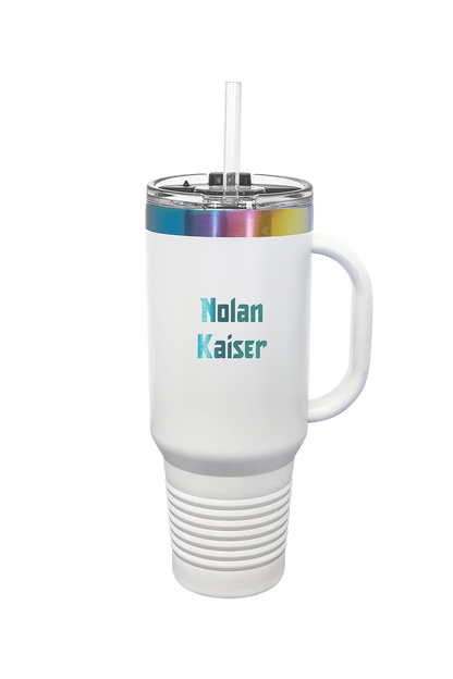 Havoc Personalized Special Color Engraved Polar Camel 40 oz. Tumbler with Handle, Lid and Straw